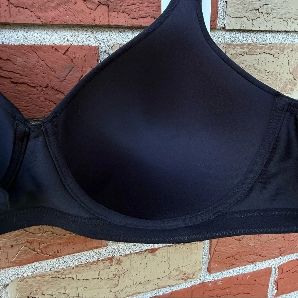 Vanity Fair NWT Body Shine Full Coverage Black Wirefree T-shirt Bra 72298 🖤
